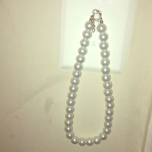 A real pearl necklace and bracelet.